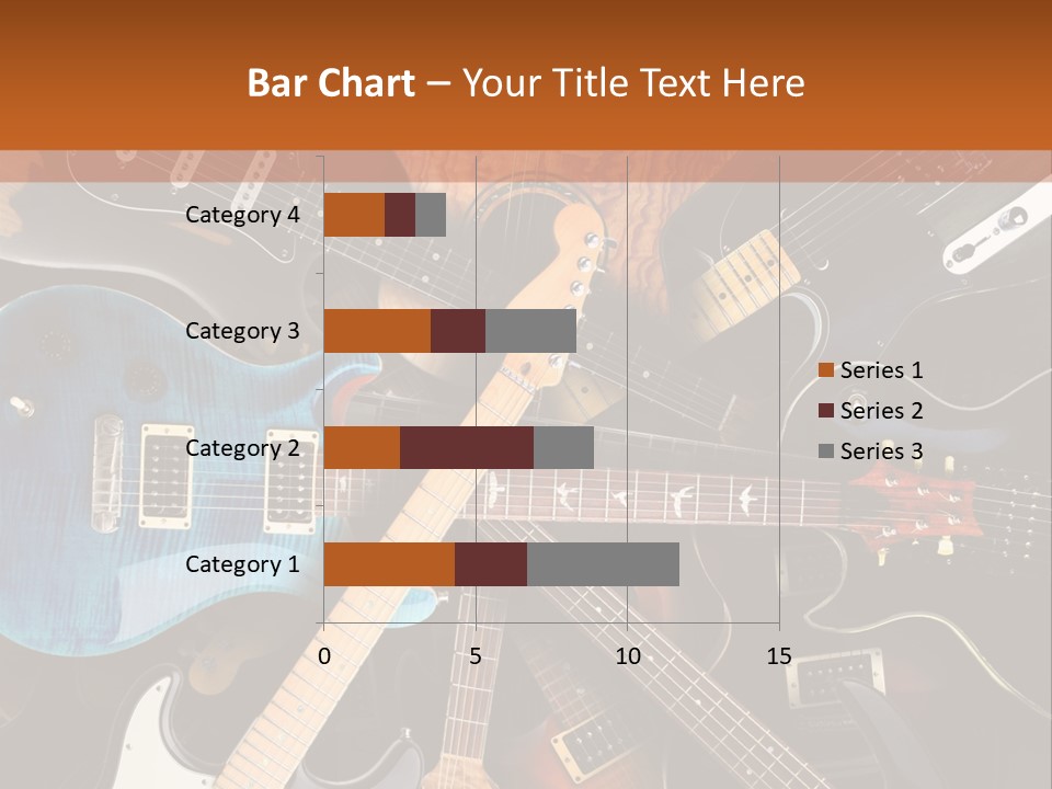 A Group Of Guitars Powerpoint Template PowerPoint Template