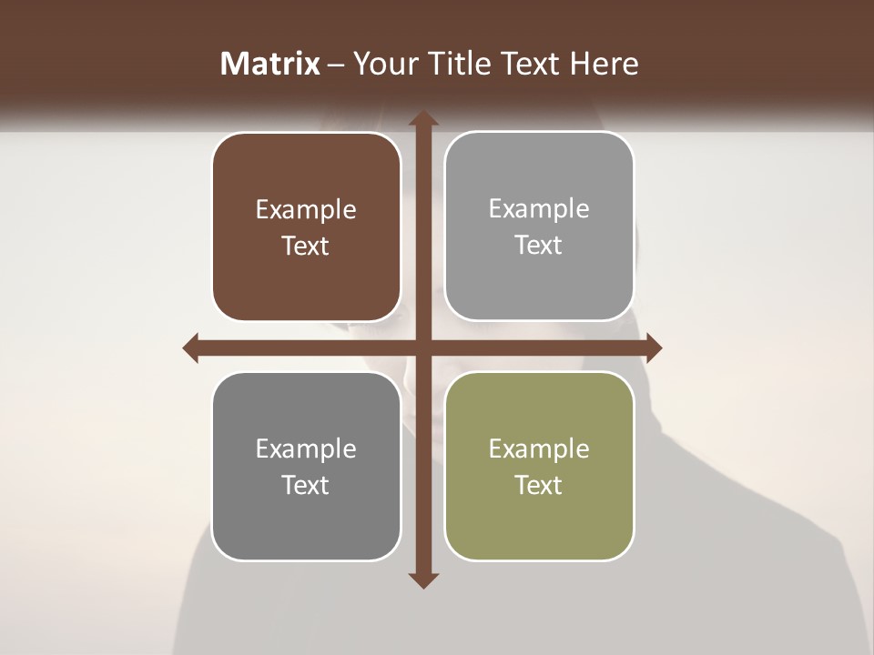 A Woman In A Black Scarf Is Looking Down At Her Cell Phone PowerPoint Template