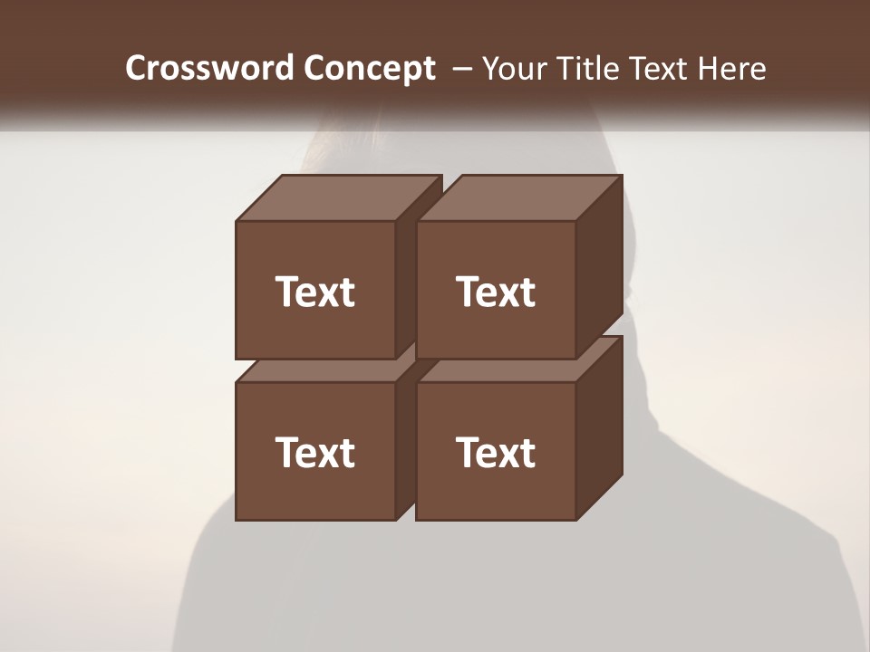 A Woman In A Black Scarf Is Looking Down At Her Cell Phone PowerPoint Template