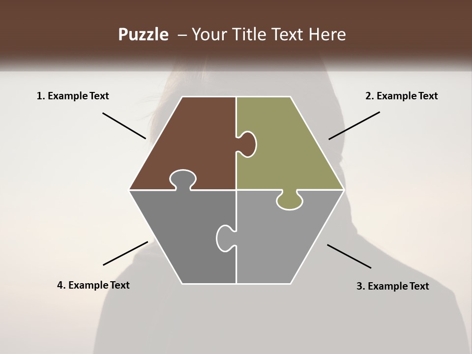 A Woman In A Black Scarf Is Looking Down At Her Cell Phone PowerPoint Template