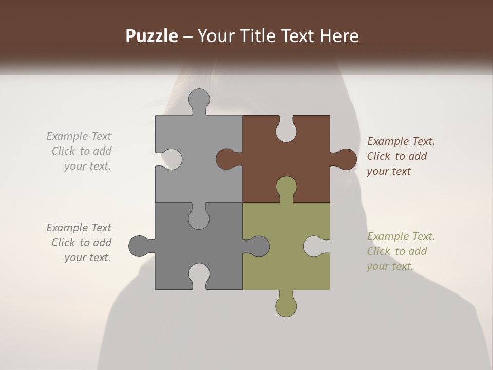 A Woman In A Black Scarf Is Looking Down At Her Cell Phone PowerPoint Template