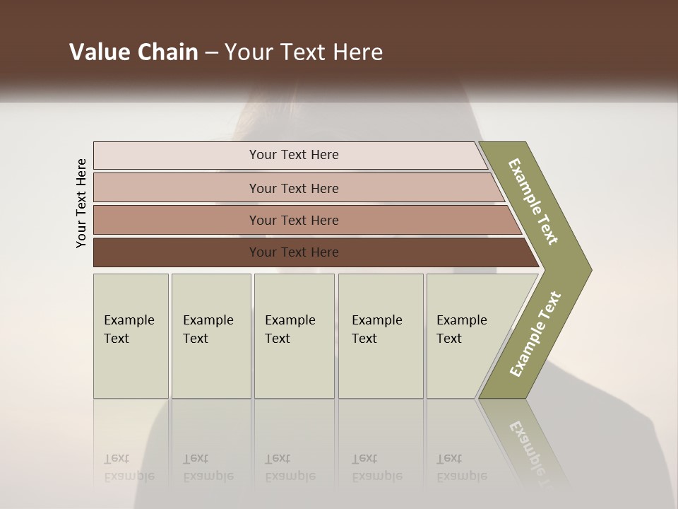 A Woman In A Black Scarf Is Looking Down At Her Cell Phone PowerPoint Template