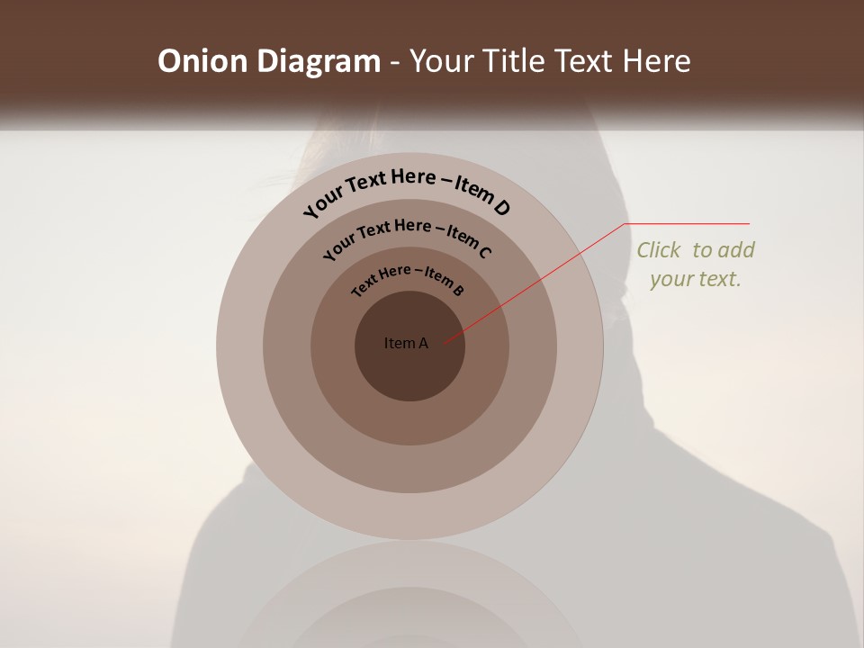 A Woman In A Black Scarf Is Looking Down At Her Cell Phone PowerPoint Template