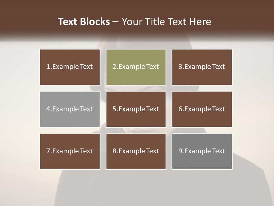 A Woman In A Black Scarf Is Looking Down At Her Cell Phone PowerPoint Template