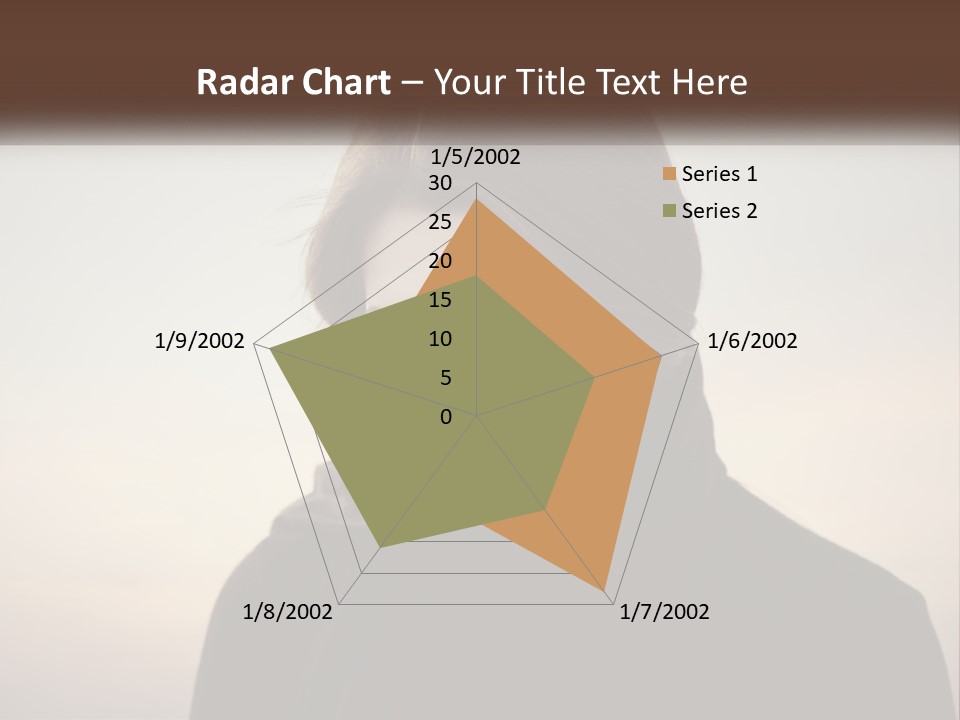 A Woman In A Black Scarf Is Looking Down At Her Cell Phone PowerPoint Template