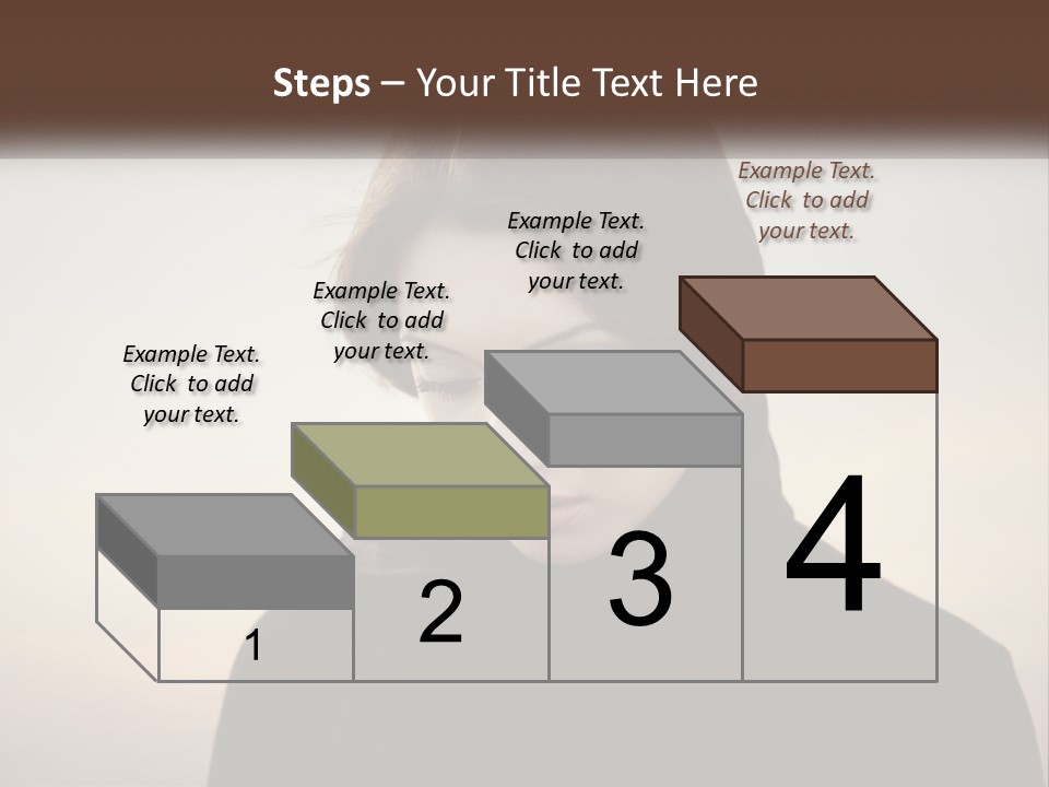 A Woman In A Black Scarf Is Looking Down At Her Cell Phone PowerPoint Template