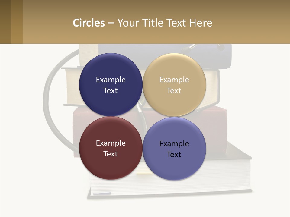 A Book With A Stethoscope On Top Of It PowerPoint Template