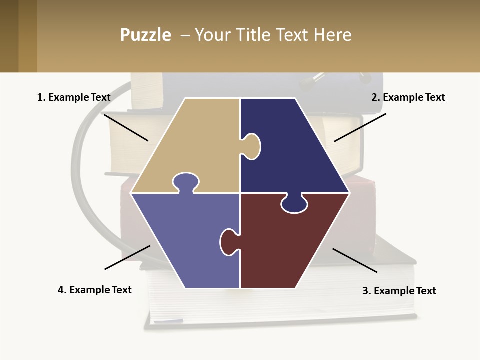 A Book With A Stethoscope On Top Of It PowerPoint Template
