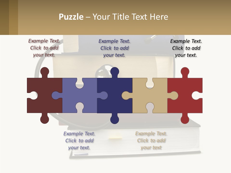 A Book With A Stethoscope On Top Of It PowerPoint Template