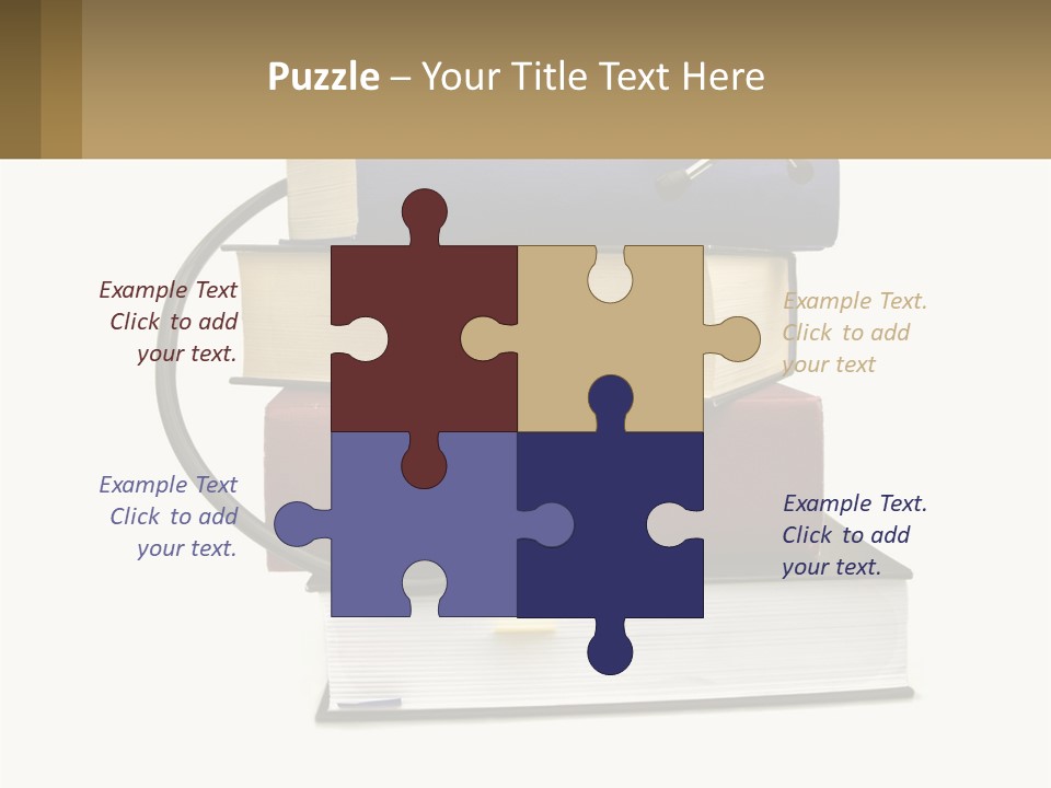 A Book With A Stethoscope On Top Of It PowerPoint Template