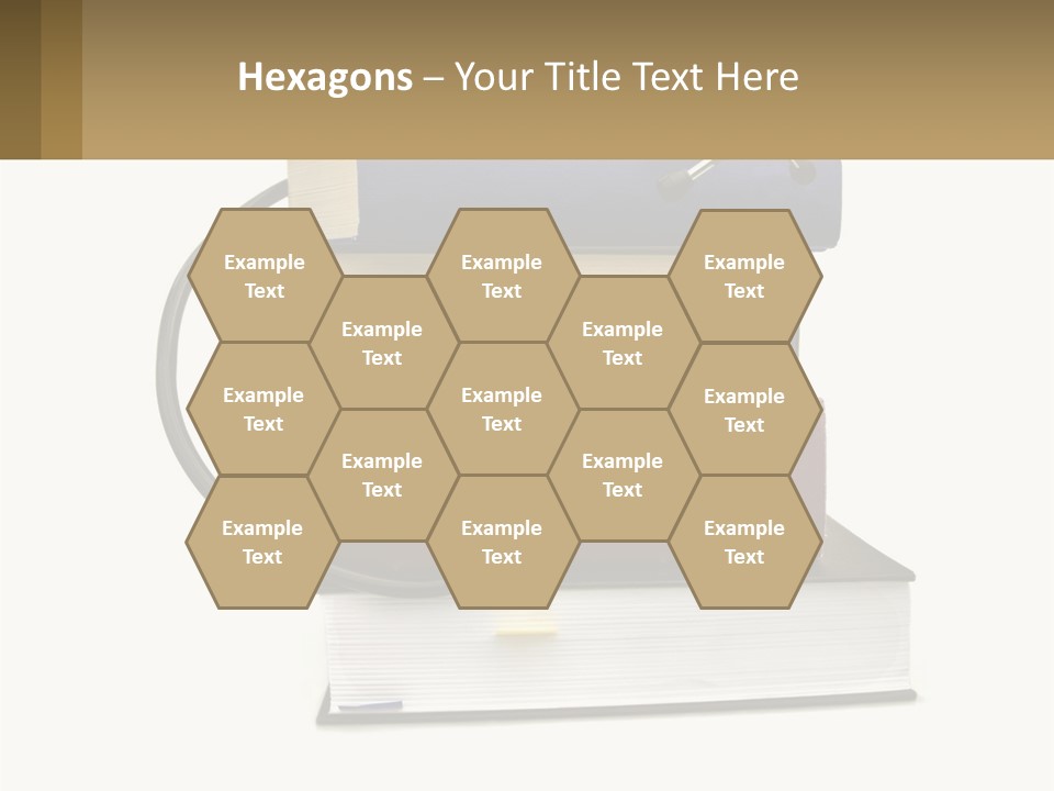 A Book With A Stethoscope On Top Of It PowerPoint Template