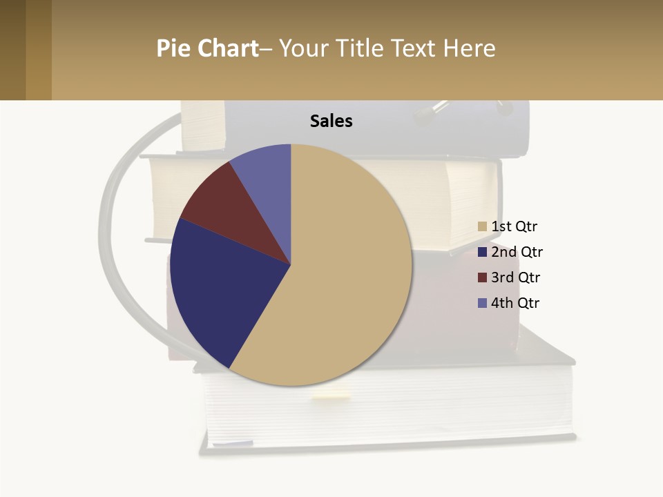 A Book With A Stethoscope On Top Of It PowerPoint Template