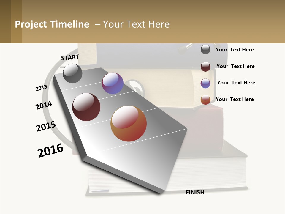 A Book With A Stethoscope On Top Of It PowerPoint Template