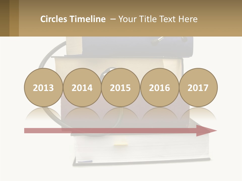 A Book With A Stethoscope On Top Of It PowerPoint Template