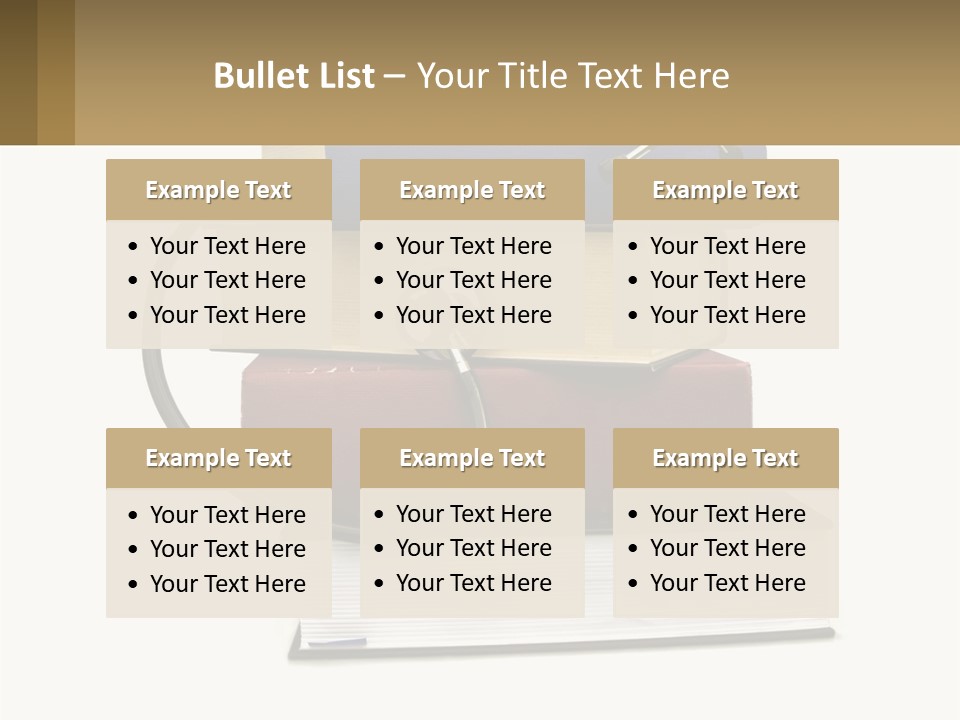 A Book With A Stethoscope On Top Of It PowerPoint Template