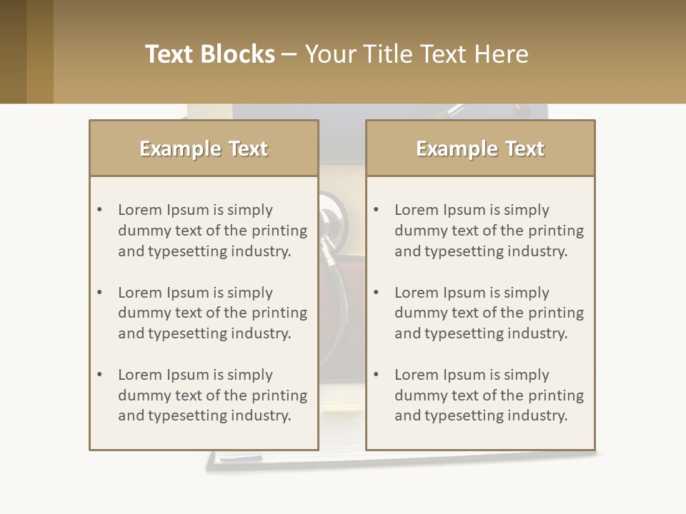 A Book With A Stethoscope On Top Of It PowerPoint Template