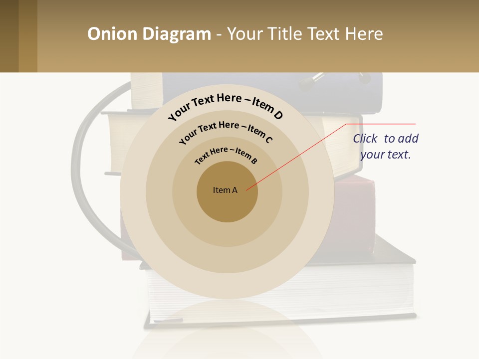 A Book With A Stethoscope On Top Of It PowerPoint Template