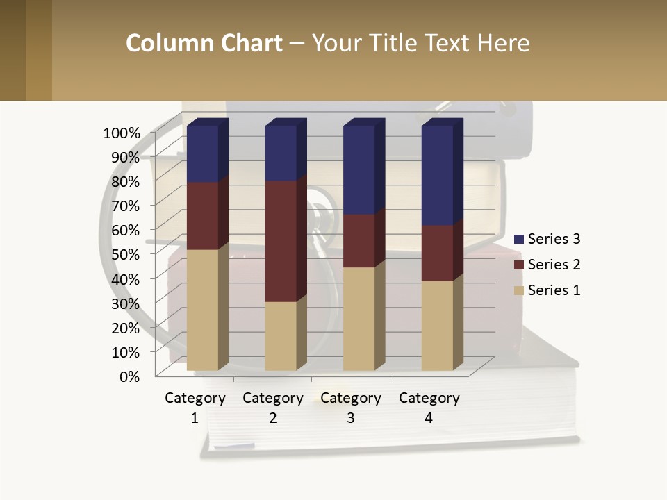 A Book With A Stethoscope On Top Of It PowerPoint Template