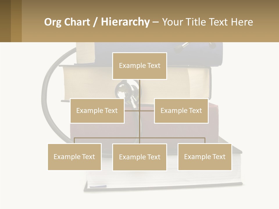 A Book With A Stethoscope On Top Of It PowerPoint Template