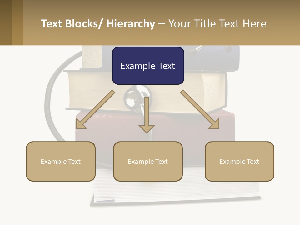 A Book With A Stethoscope On Top Of It PowerPoint Template