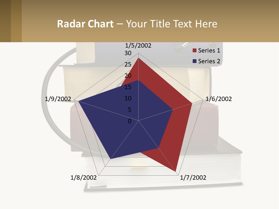 A Book With A Stethoscope On Top Of It PowerPoint Template