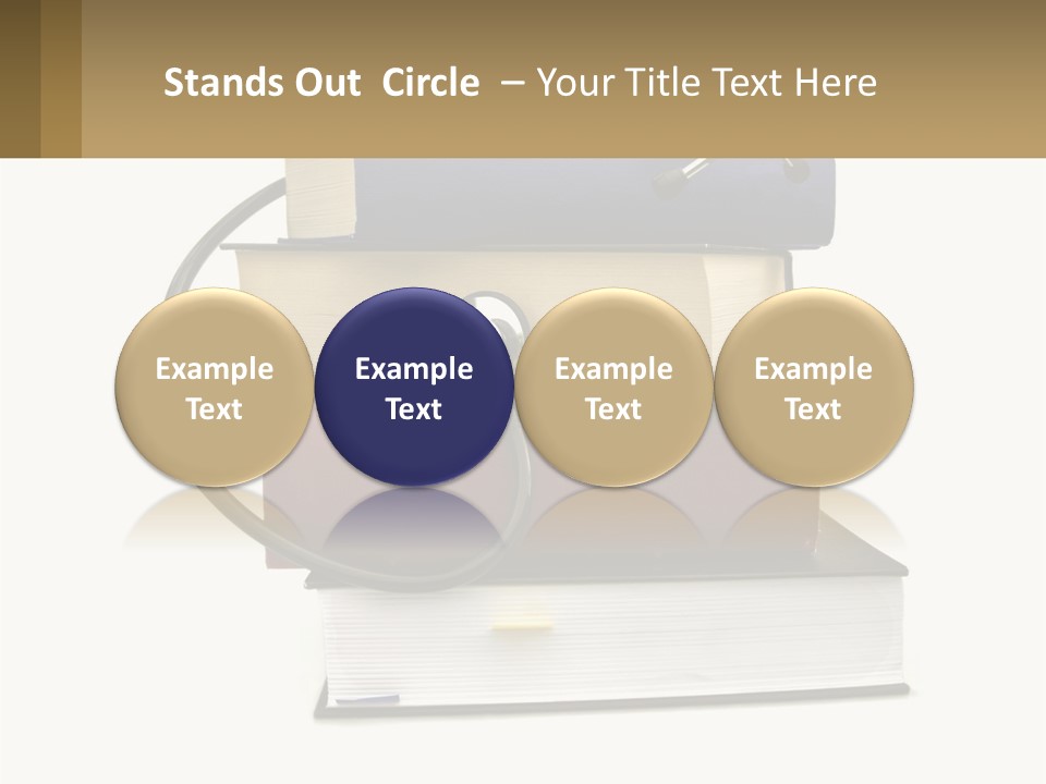 A Book With A Stethoscope On Top Of It PowerPoint Template
