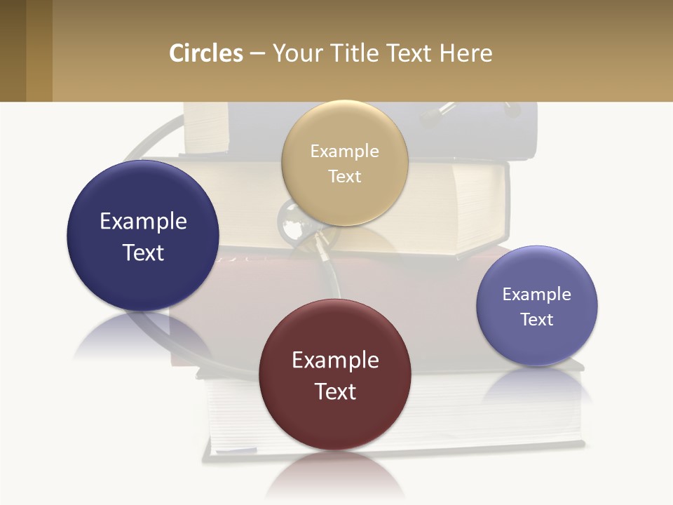 A Book With A Stethoscope On Top Of It PowerPoint Template