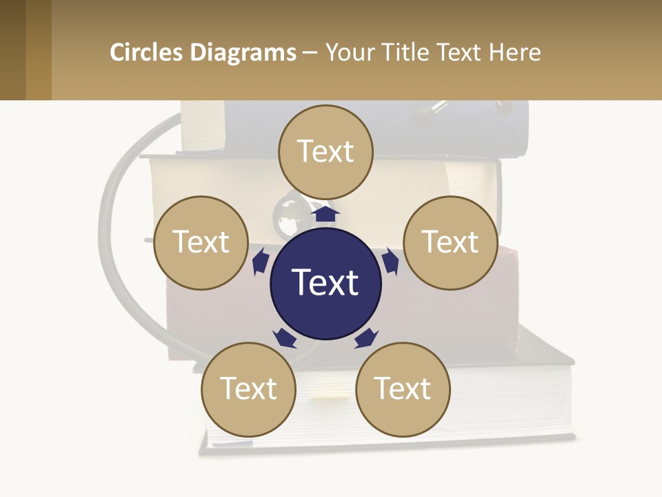 A Book With A Stethoscope On Top Of It PowerPoint Template