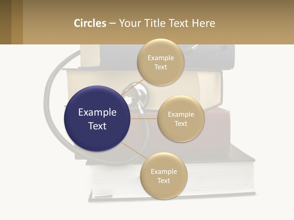 A Book With A Stethoscope On Top Of It PowerPoint Template
