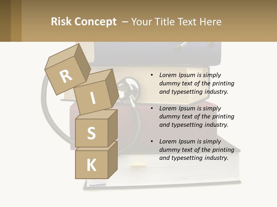 A Book With A Stethoscope On Top Of It PowerPoint Template