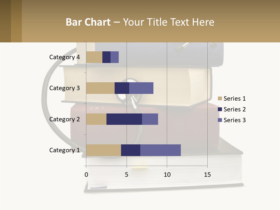 A Book With A Stethoscope On Top Of It PowerPoint Template