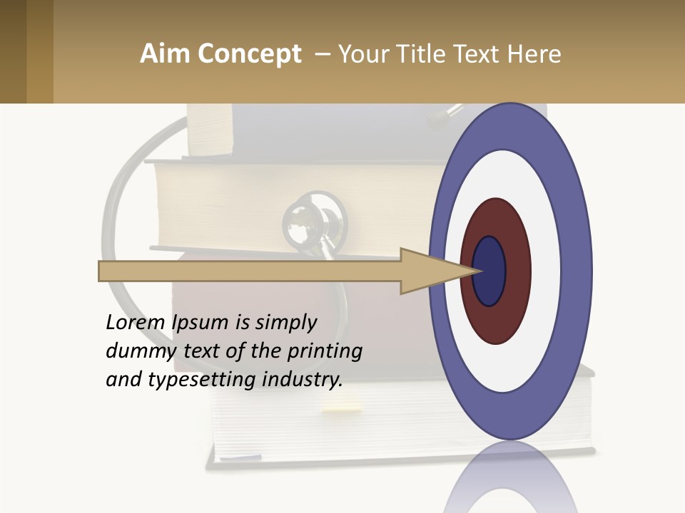 A Book With A Stethoscope On Top Of It PowerPoint Template