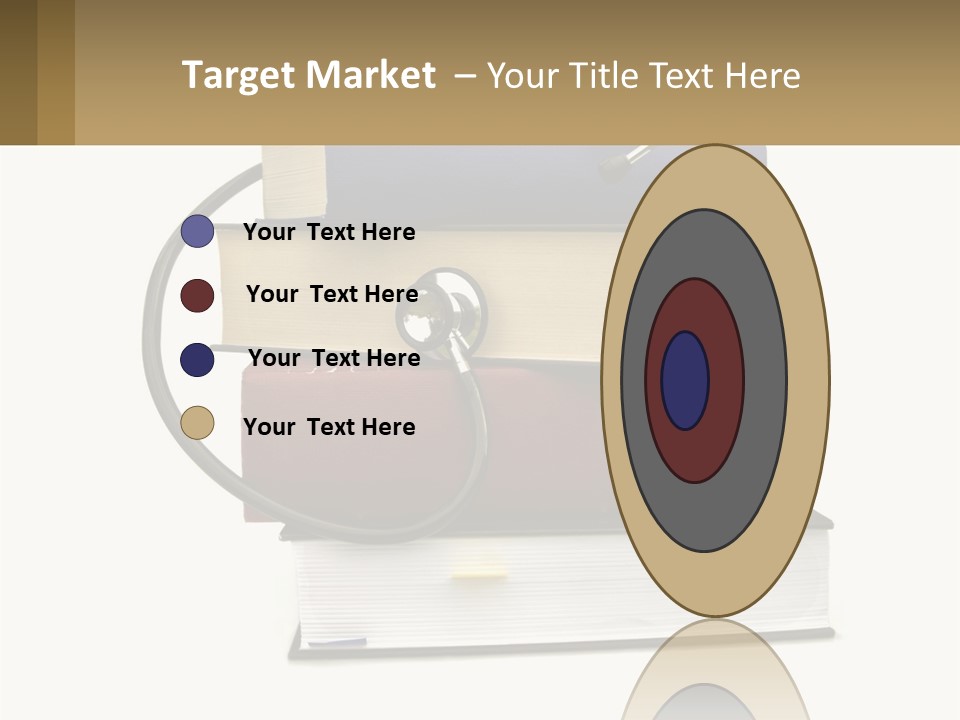 A Book With A Stethoscope On Top Of It PowerPoint Template