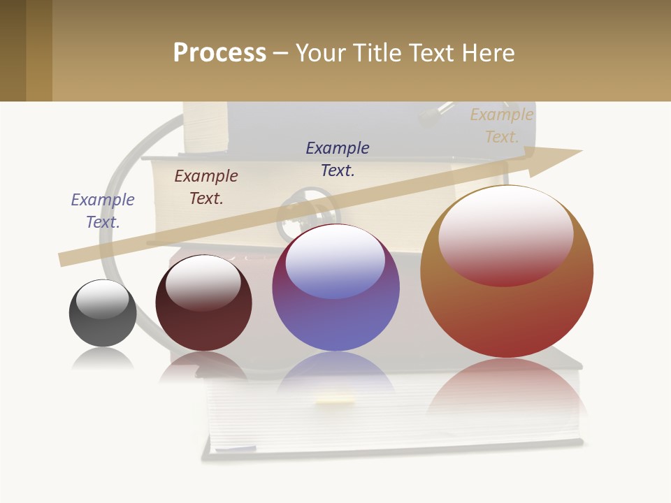 A Book With A Stethoscope On Top Of It PowerPoint Template
