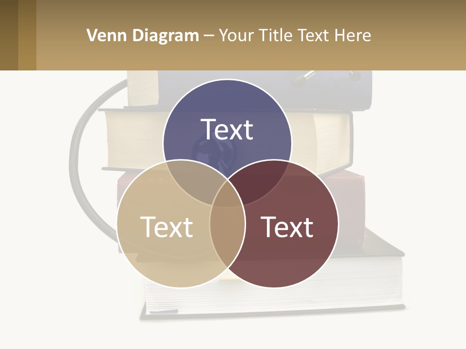 A Book With A Stethoscope On Top Of It PowerPoint Template