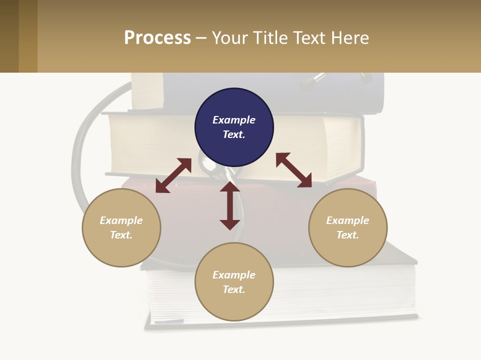 A Book With A Stethoscope On Top Of It PowerPoint Template