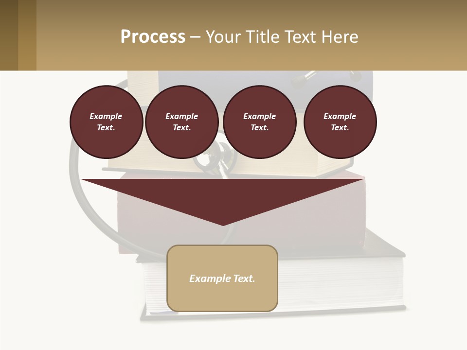 A Book With A Stethoscope On Top Of It PowerPoint Template
