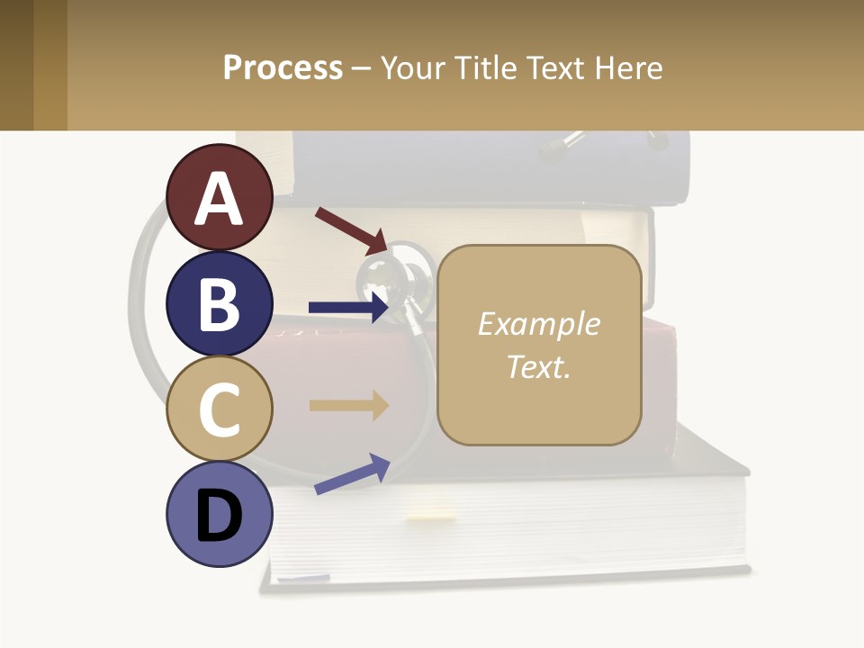 A Book With A Stethoscope On Top Of It PowerPoint Template