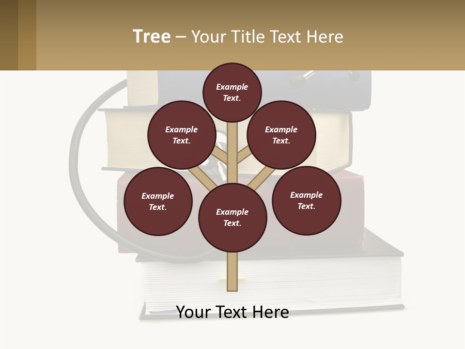 A Book With A Stethoscope On Top Of It PowerPoint Template