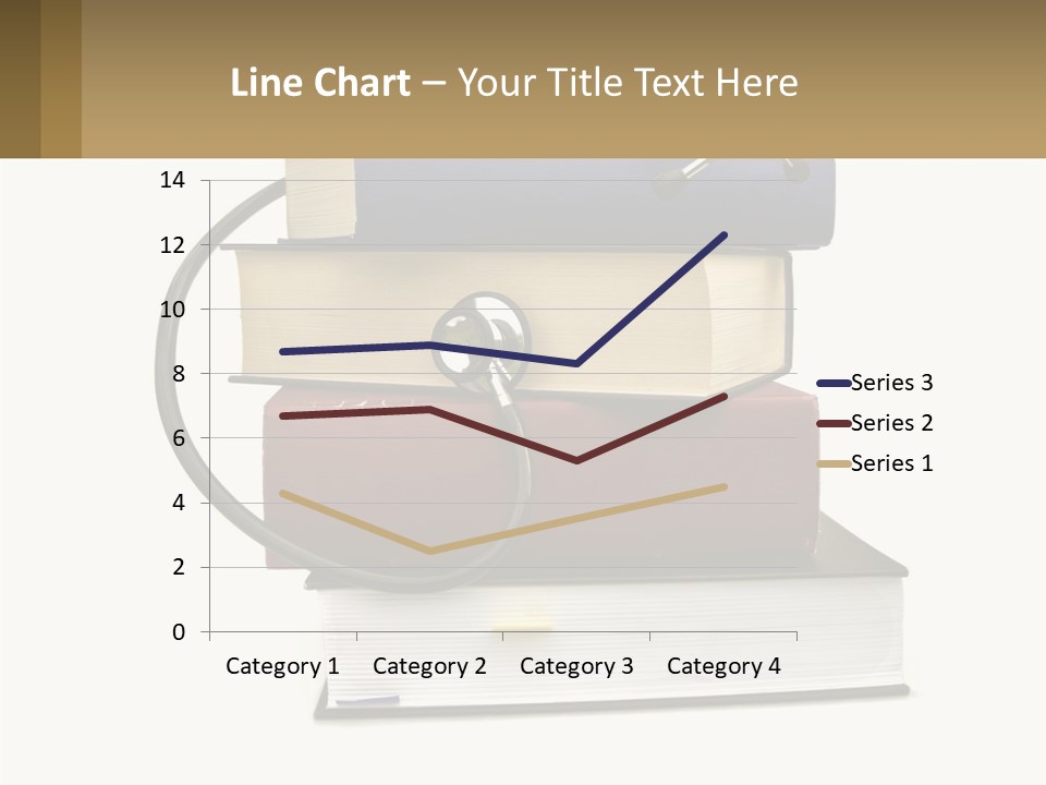 A Book With A Stethoscope On Top Of It PowerPoint Template