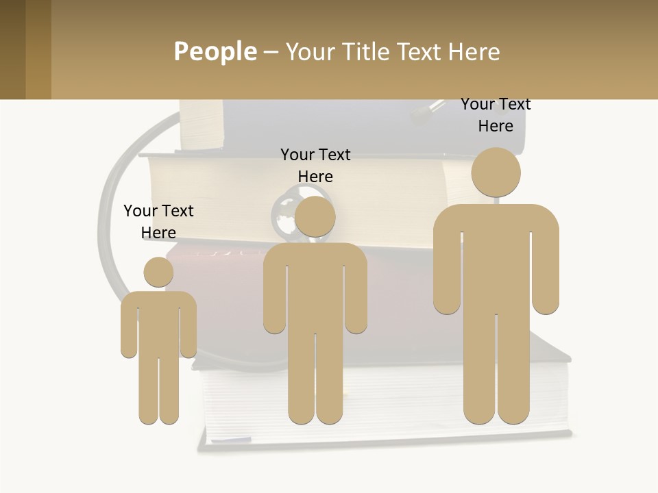 A Book With A Stethoscope On Top Of It PowerPoint Template