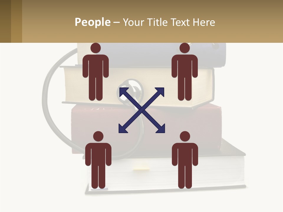 A Book With A Stethoscope On Top Of It PowerPoint Template