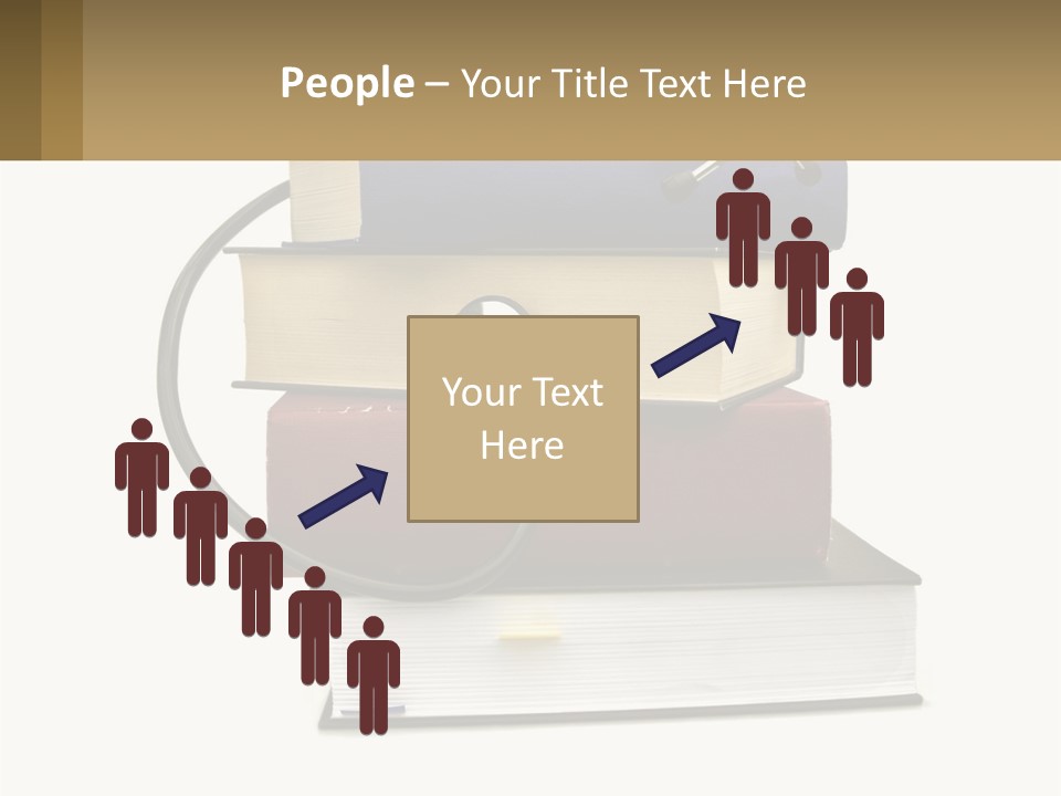 A Book With A Stethoscope On Top Of It PowerPoint Template