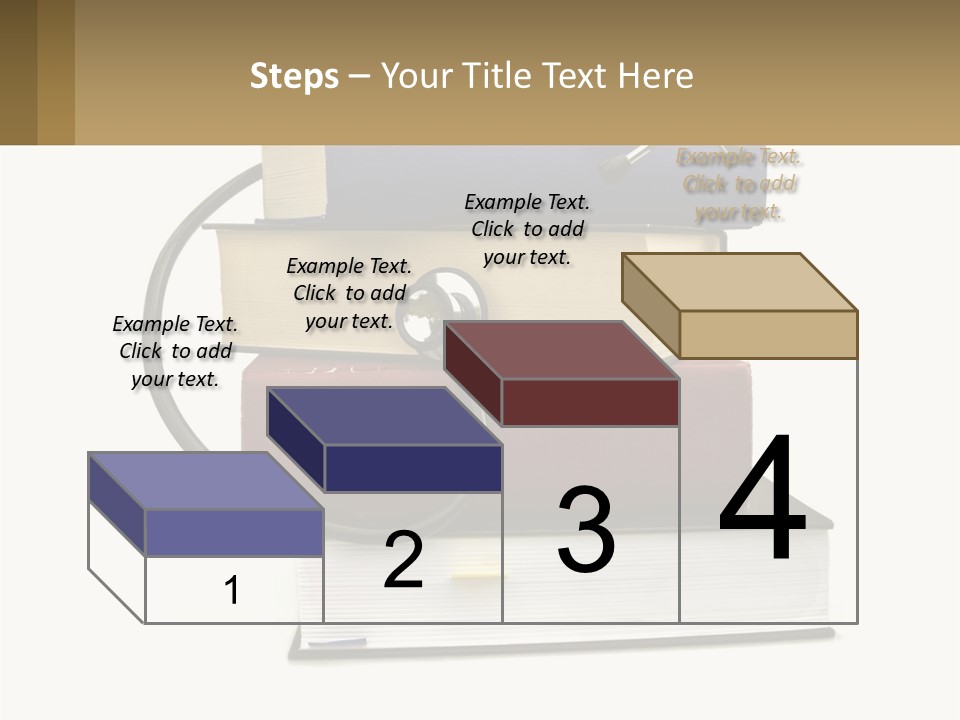 A Book With A Stethoscope On Top Of It PowerPoint Template