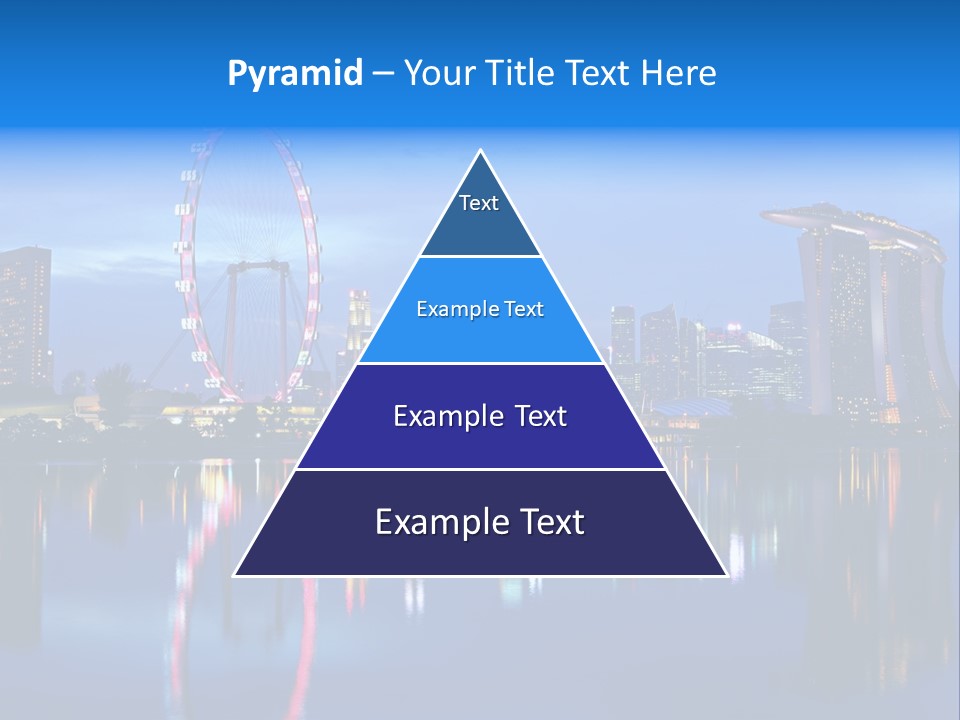 A City Skyline With A Ferris Wheel In The Foreground PowerPoint Template