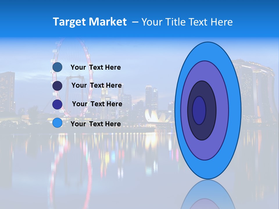 A City Skyline With A Ferris Wheel In The Foreground PowerPoint Template