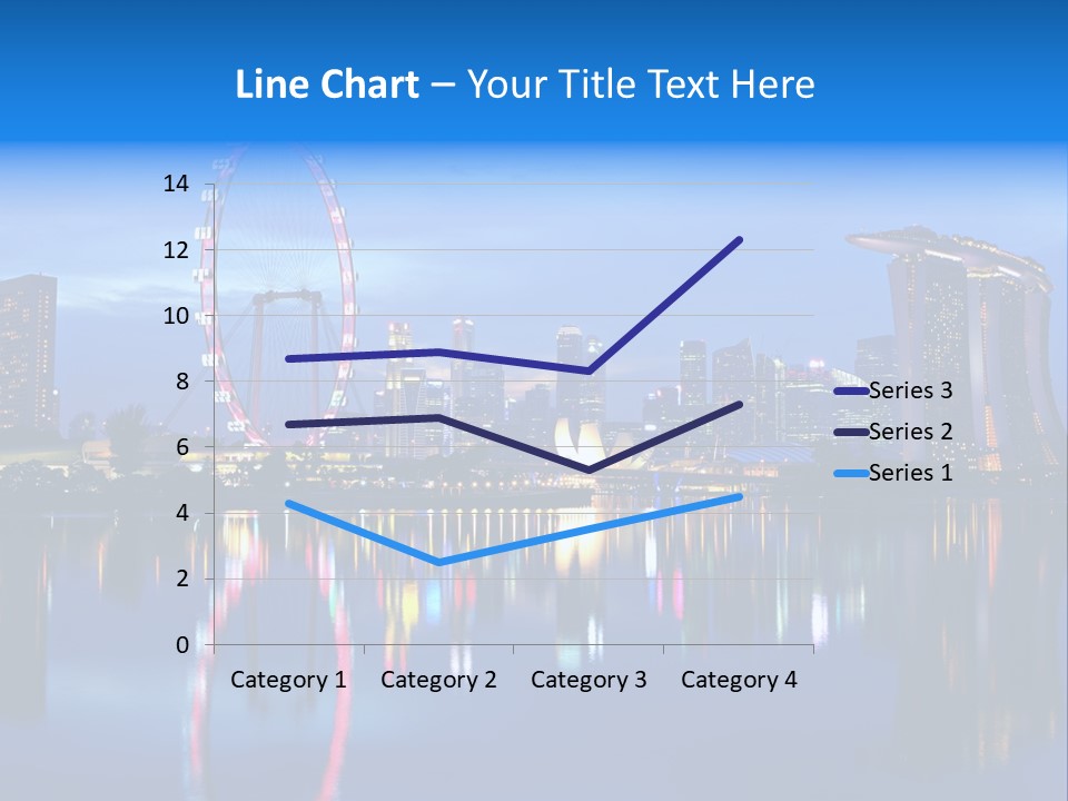 A City Skyline With A Ferris Wheel In The Foreground PowerPoint Template