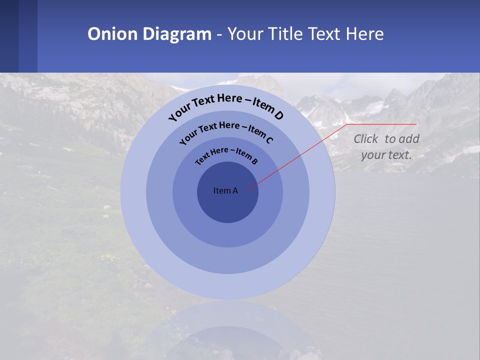 A Large Body Of Water Surrounded By Mountains PowerPoint Template