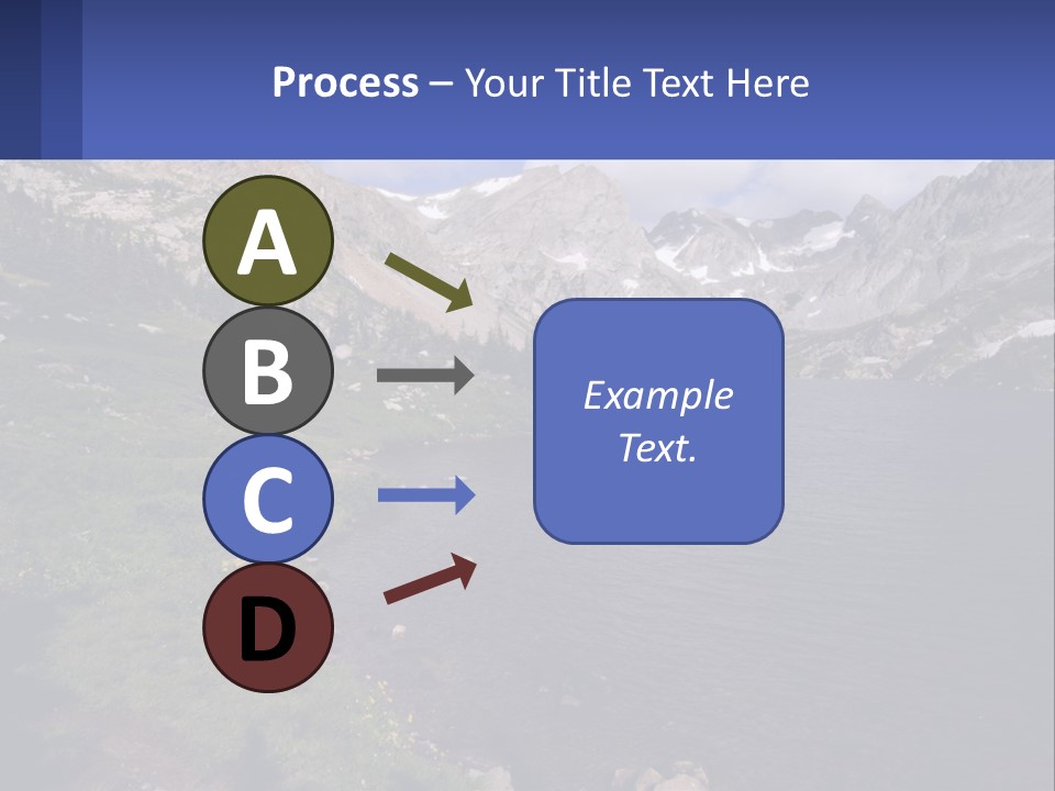 A Large Body Of Water Surrounded By Mountains PowerPoint Template