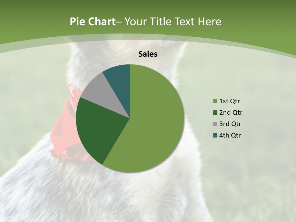 A Small Dog Wearing A Red Bandana Is Sitting In The Grass PowerPoint Template